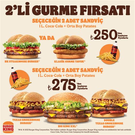 Burger king fiyat listesi 2018